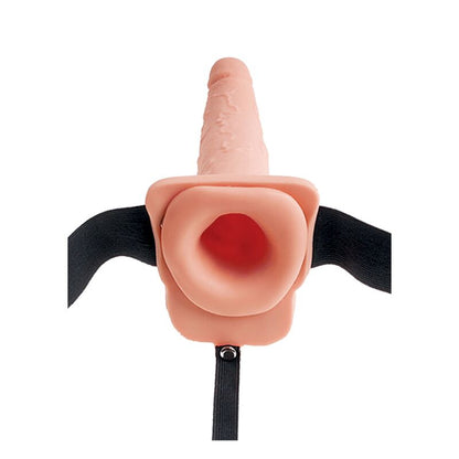 SERIE FETISH FANTASY - ARNÉS AJUSTABLE PENE REALISTA CON BOLAS SQUIRTING 19 CM