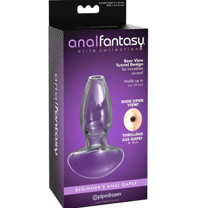 COLECCIÓN ANAL FANTASY ELITE - DILATADOR ANAL GAPER PARA PRINCIPIANTES CRISTAL TAMAÑO S