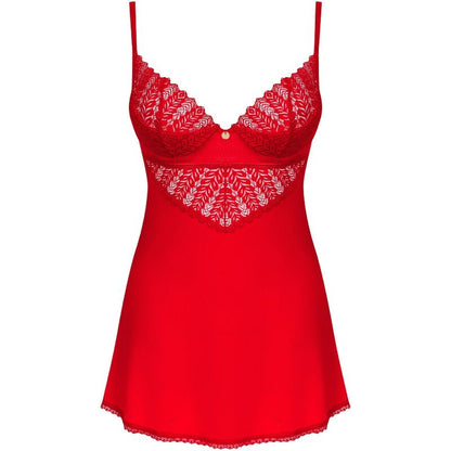 OBSESSIVE - INGRIDIA CHEMISE Y TANGA ROJO XS/S