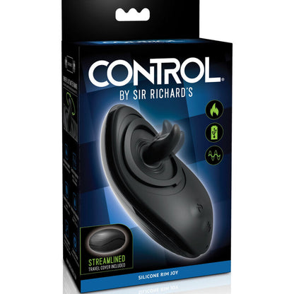 SIR RICHARDS - ESTIMULADOR ANAL RIM JOY VIBRADOR Y SILICONA NEGRO