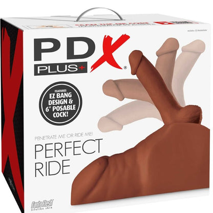 PDX PLUS - MASTURBADOR PERFECT RIDE PENE Y ANO MARRÓN