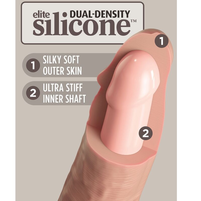 KING COCK - ELITE REALISTIC SILICONE DILDO 15.2 CM