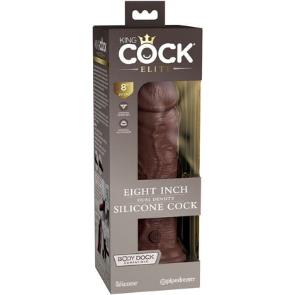 KING COCK - DILDO DE SILICONA REALISTA ELITE 20,3 CM MARRÓN