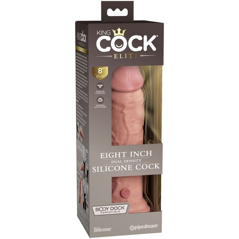 KING COCK - DILDO DE SILICONA REALISTA ELITE 20,3 CM