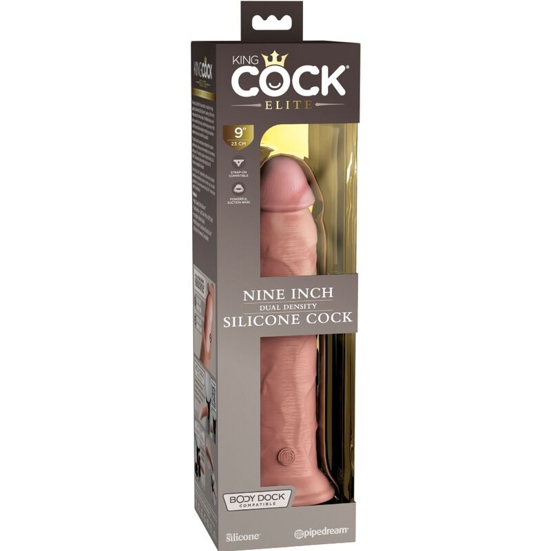 KING COCK - ELITE REALISTIC SILICONE DILDO 23 CM