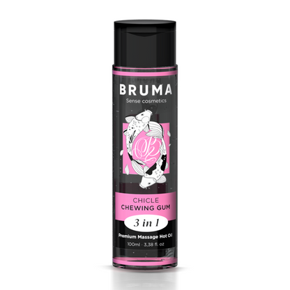 BRUMA - CHICLE DE MASAJE PREMIUM CON ACEITE CALIENTE 3 EN 1 - 100 ML