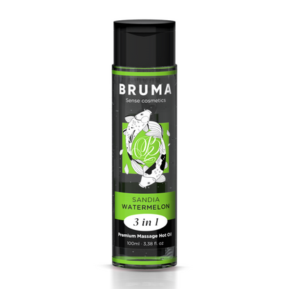 BRUMA - ACEITE CALIENTE DE MASAJE PREMIUM SANDÍA 3 EN 1 - 100 ML