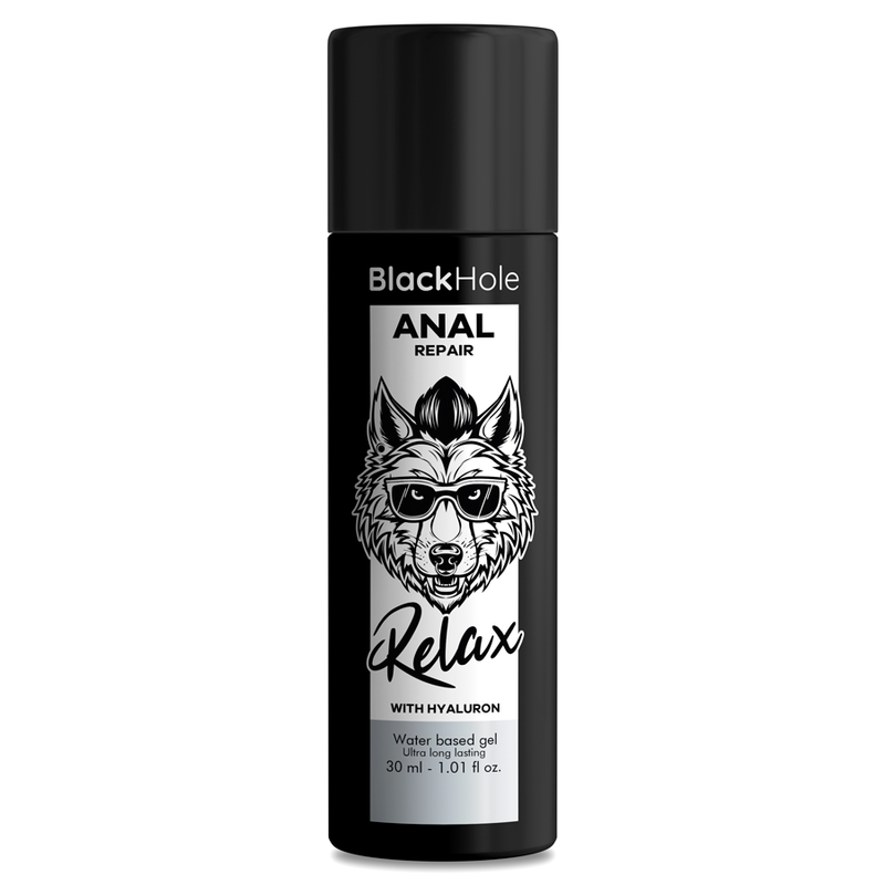 BLACK HOLE - REPARADOR ANAL RELAX A BASE DE AGUA CON HIALURÓN 30 ML