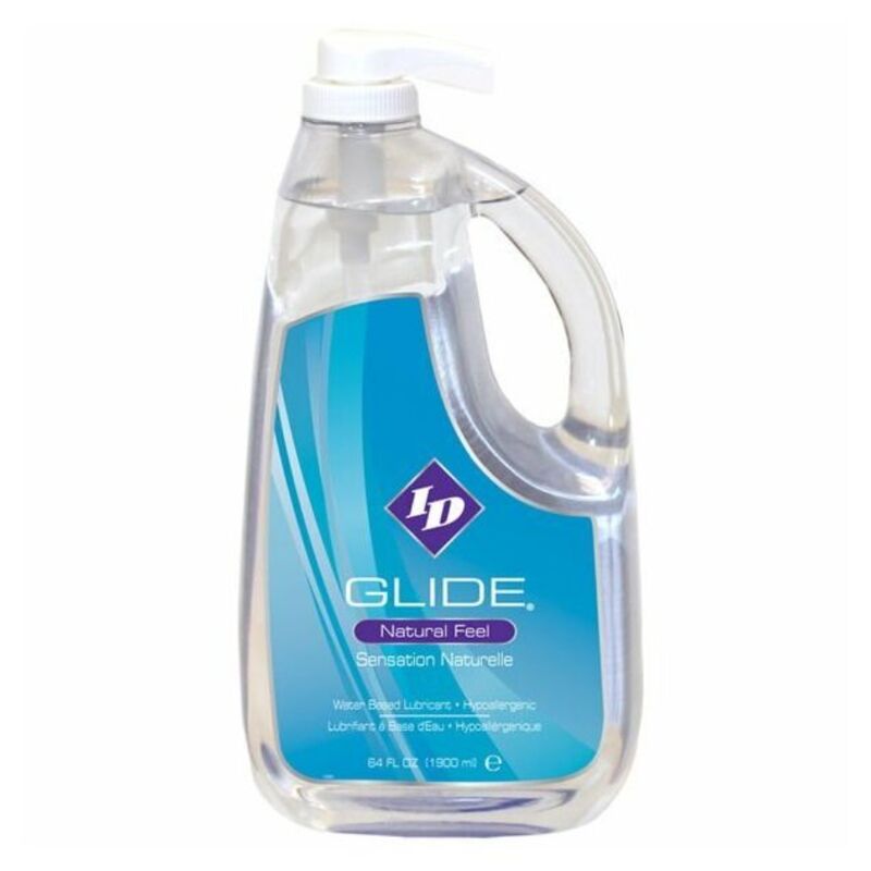 ID GLIDE - LUBRICANTE A BASE DE AGUA + TACTO NATURAL HIPOALERGÉNICO 1900 ML