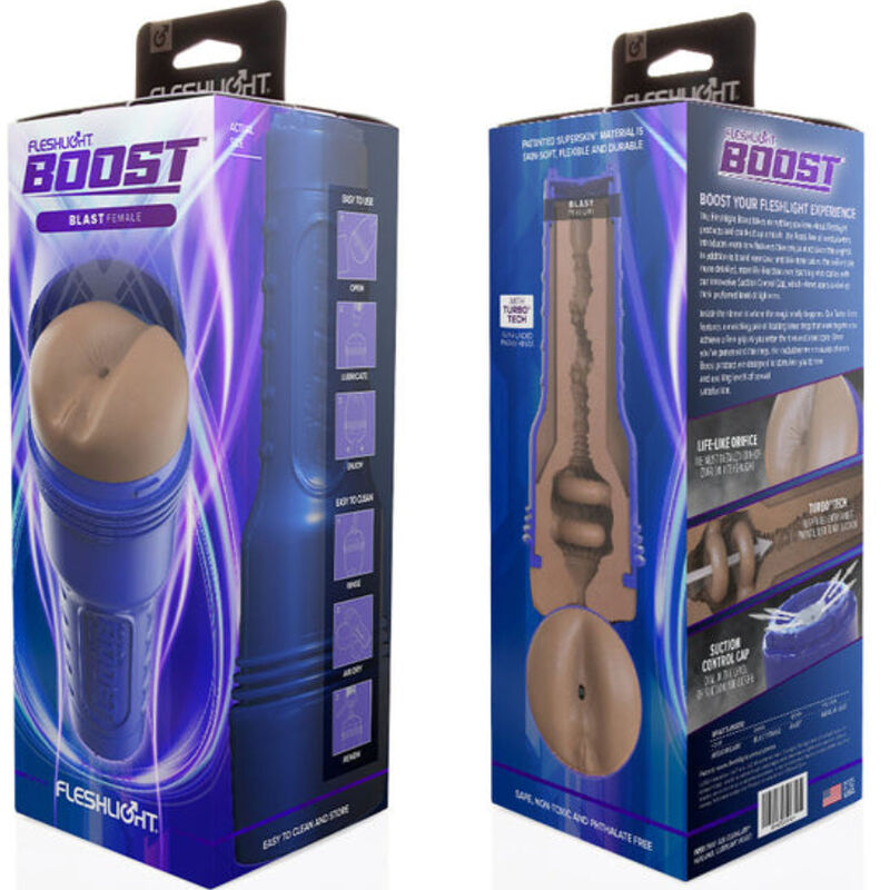 FLESHLIGTH BOOST - MASTURBADOR FEMENINO ANO BLAST MD FLESH RP 