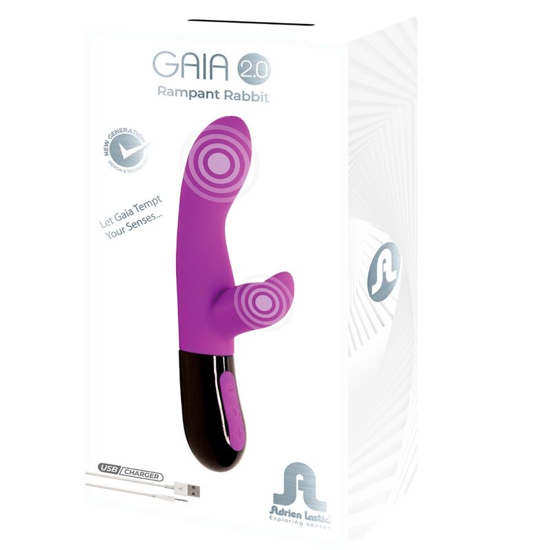 ADRIEN LASTIC - GAIA 2.0 RABBIT VIBRATOR VIOLET