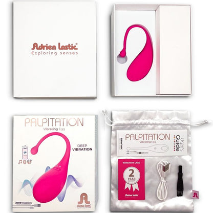 ADRIEN LASTIC - PALPITATION VIBRATING EGG PINK - FREE APP