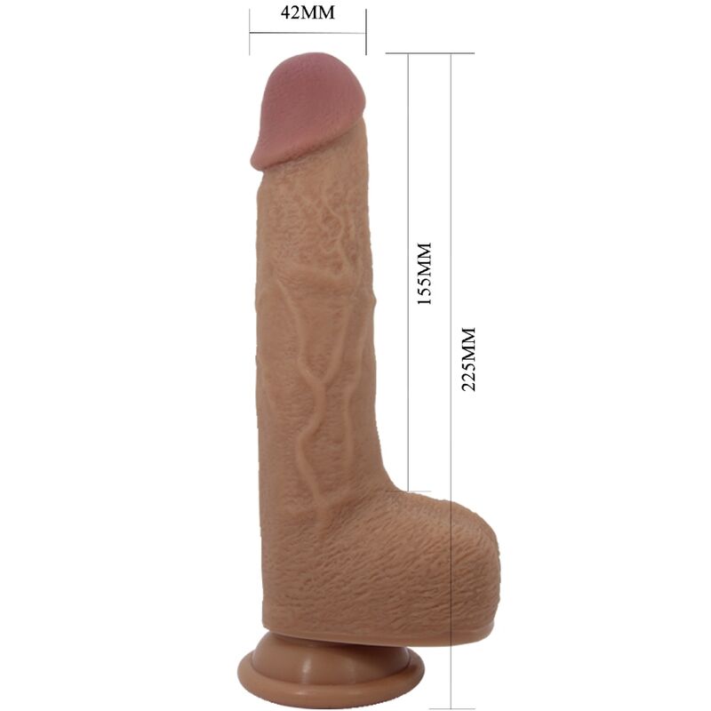 PRETTY LOVE - TOMMY REALISTIC DILDO VIBRATOR 22.5 CM