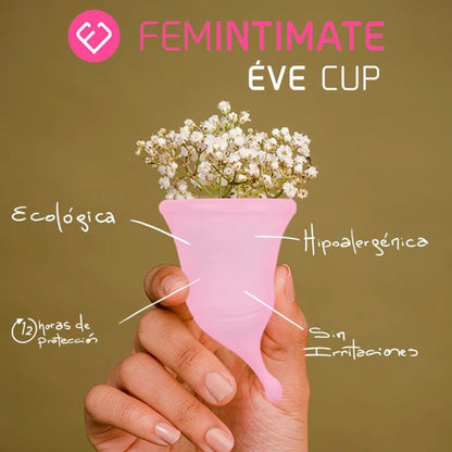 FEMINTIMATE - NUEVA COPA MENSTRUAL DE SILICONA EVE - TALLA M