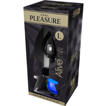 ALIVE - PLUG ANAL PLACER MINI METAL AZUL TALLA L