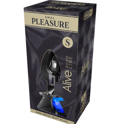 ALIVE - PLUG ANAL PLACER MINI METAL AZUL TALLA S