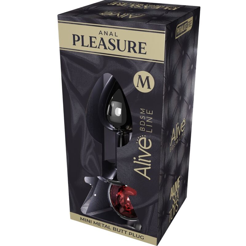 ALIVE - PLUG ANAL PLACER MINI METAL ROJO TALLA M