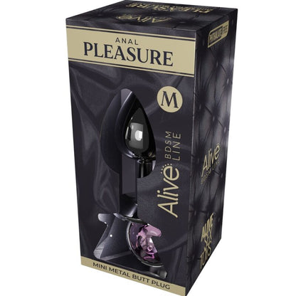 ALIVE - PLUG ANAL PLACER MINI METAL ROSA TALLA M