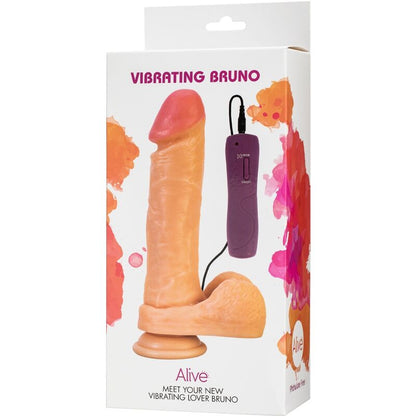 ALIVE - VIBRADOR PENE REALISTA BRUNO 22 CM