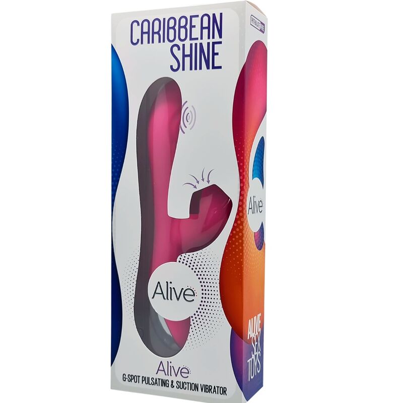 ALIVE - VIBRADOR Y SUCCIONADOR CARIBBEAN SHINE FUCSIA