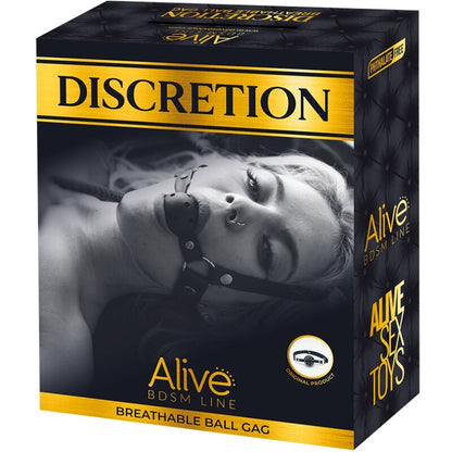 ALIVE - MORDAZA TRANSPIRABLE DISCRETION NEGRA