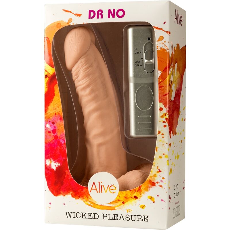 ALIVE - DR. NO VIBRADOR PENE REALISTA 18 CM