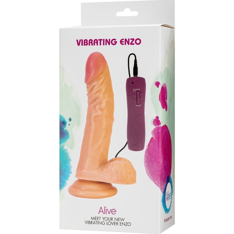 ALIVE - VIBRADOR PENE REALISTA ENZO 21 CM