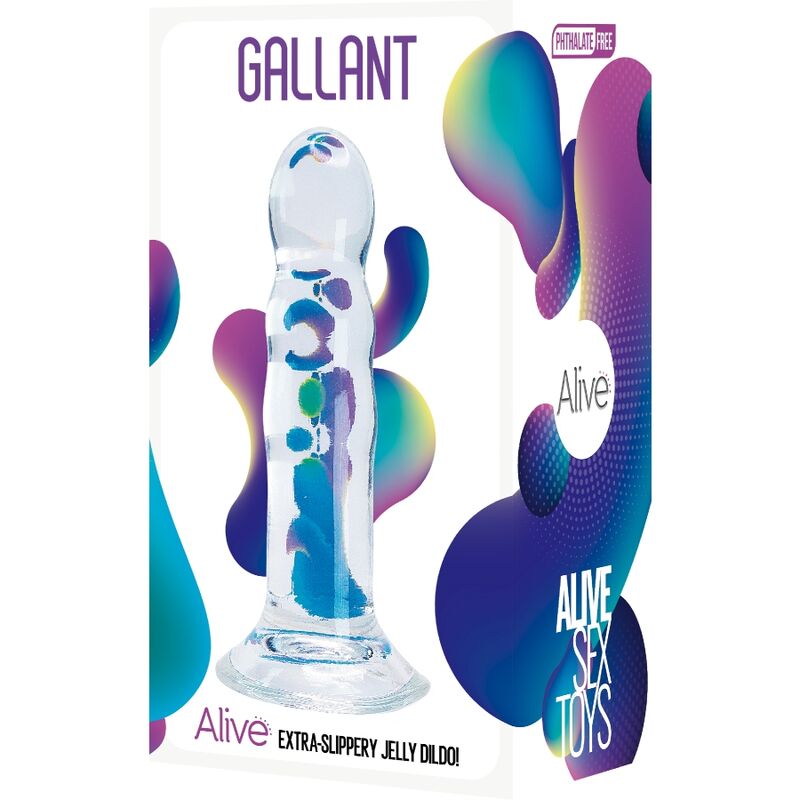 ALIVE - GALLANT PENE REALISTA TRANSPARENTE 14 CM