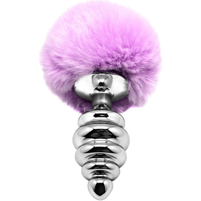 ALIVE - PLUG DE PLACER ANAL ESPIRAL METALICO ESPIRAL VIOLETA TALLA L