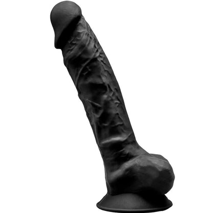 SILEXD - MODELO 1 PENE REALISTA PREMIUM SILEXPAN SILICONA NEGRO 20 CM