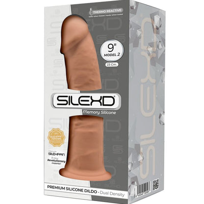 SILEXD - MODELO 2 PENE REALISTA PREMIUM SILEXPAN SILICONA CARAMELO 23 CM