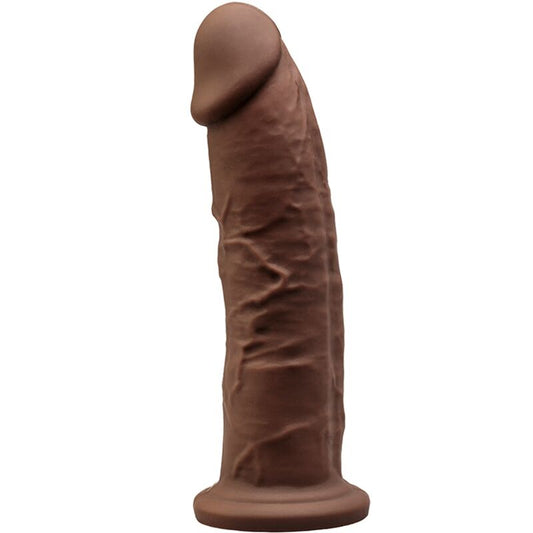 SILEXD - MODELO 2 PENE REALISTA PREMIUM SILEXPAN SILICONA MARRÓN 19 CM