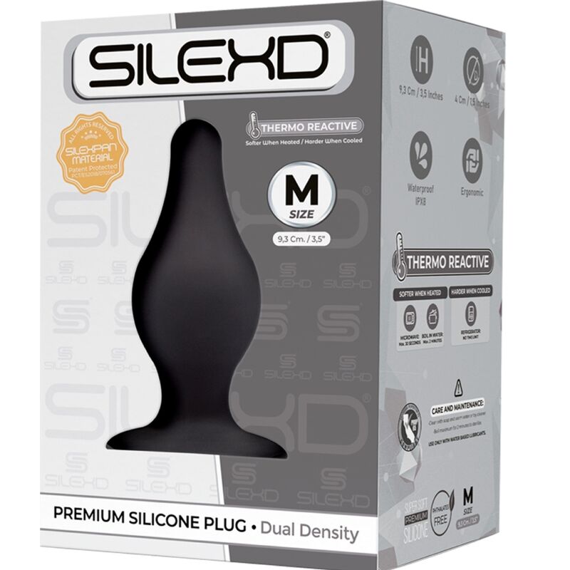 SILEXD - MODELO 2 PLUG ANAL PREMIUM SILEXPAN SILICONA PREMIUM TERMOREACTIVO TALLA M