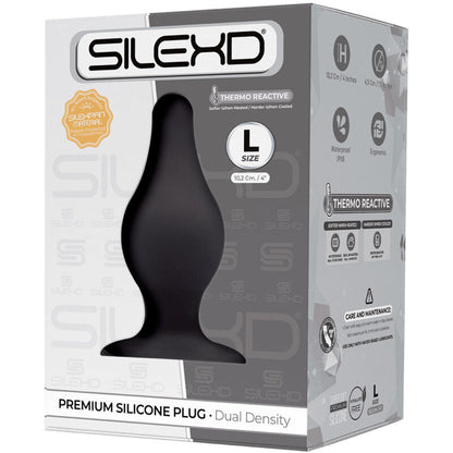 SILEXD - MODELO 2 PLUG ANAL PREMIUM SILEXPAN SILICONA PREMIUM TERMOREACTIVO TALLA L