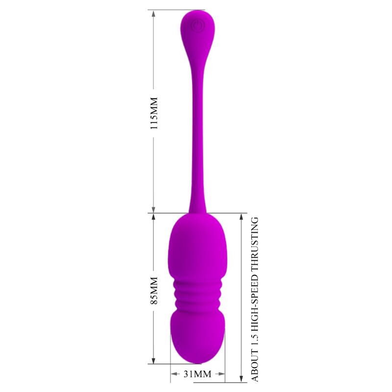 PRETTY LOVE - HUEVO VIBRADOR RECARGABLE CALLIE PURPLE