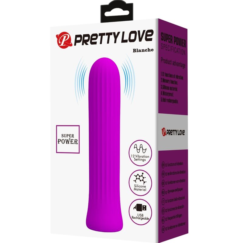 PRETTY LOVE - VIBRADOR ESTIMULADOR BLANCHE PINK