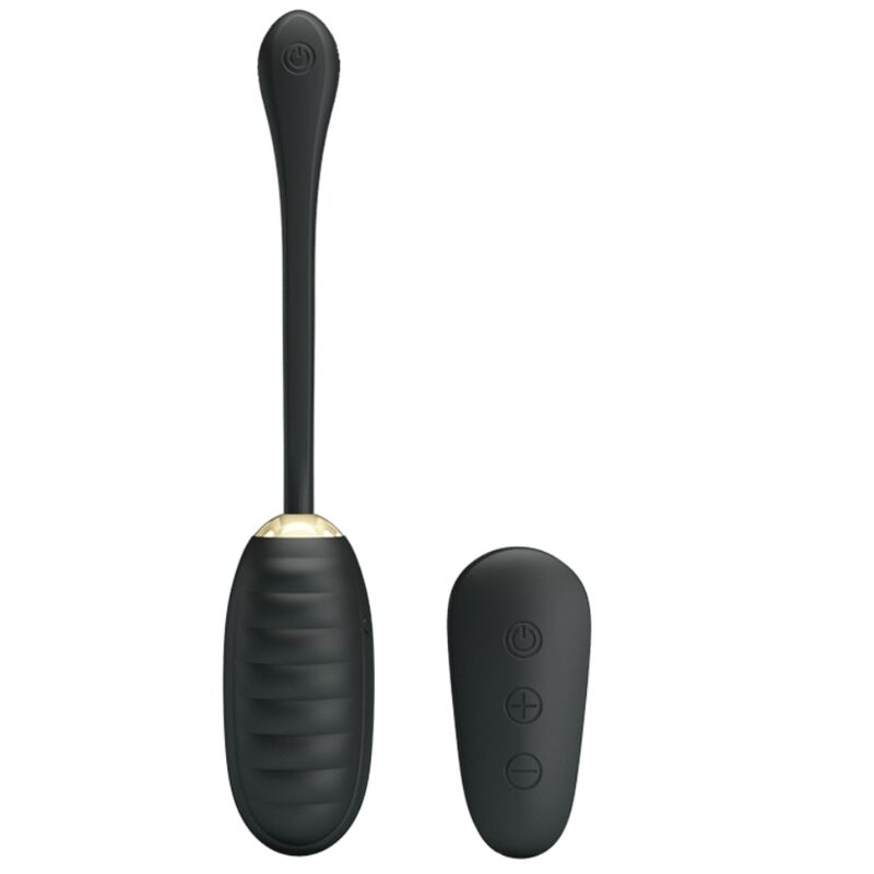 PRETTY LOVE - HUEVO VIBRADOR RECARGABLE DE LUJO DOREEN NEGRO CONTROL REMOTO