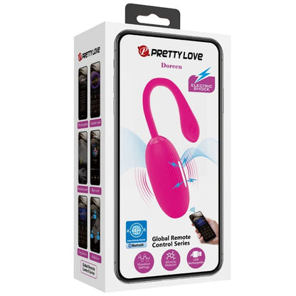 PRETTY LOVE - HUEVO VIBRADOR RECARGABLE DOREEN CONTROL REMOTO MAGENTA