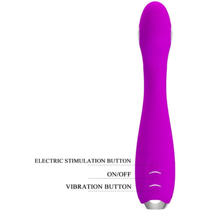 PRETTY LOVE - VIBRADOR ELECTROSHOCK RECARGABLE HECTOR IMPERMEABLE MORADO