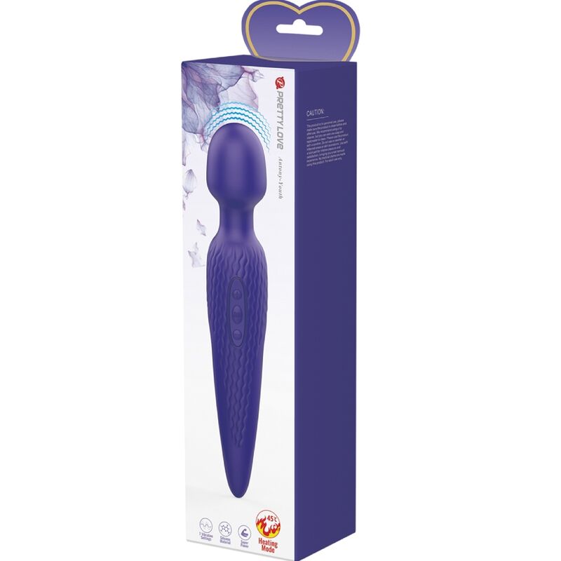 PRETTY LOVE - ANTONY YOUTH WAND VIBRADOR EFECTO CALOR VIOLETA