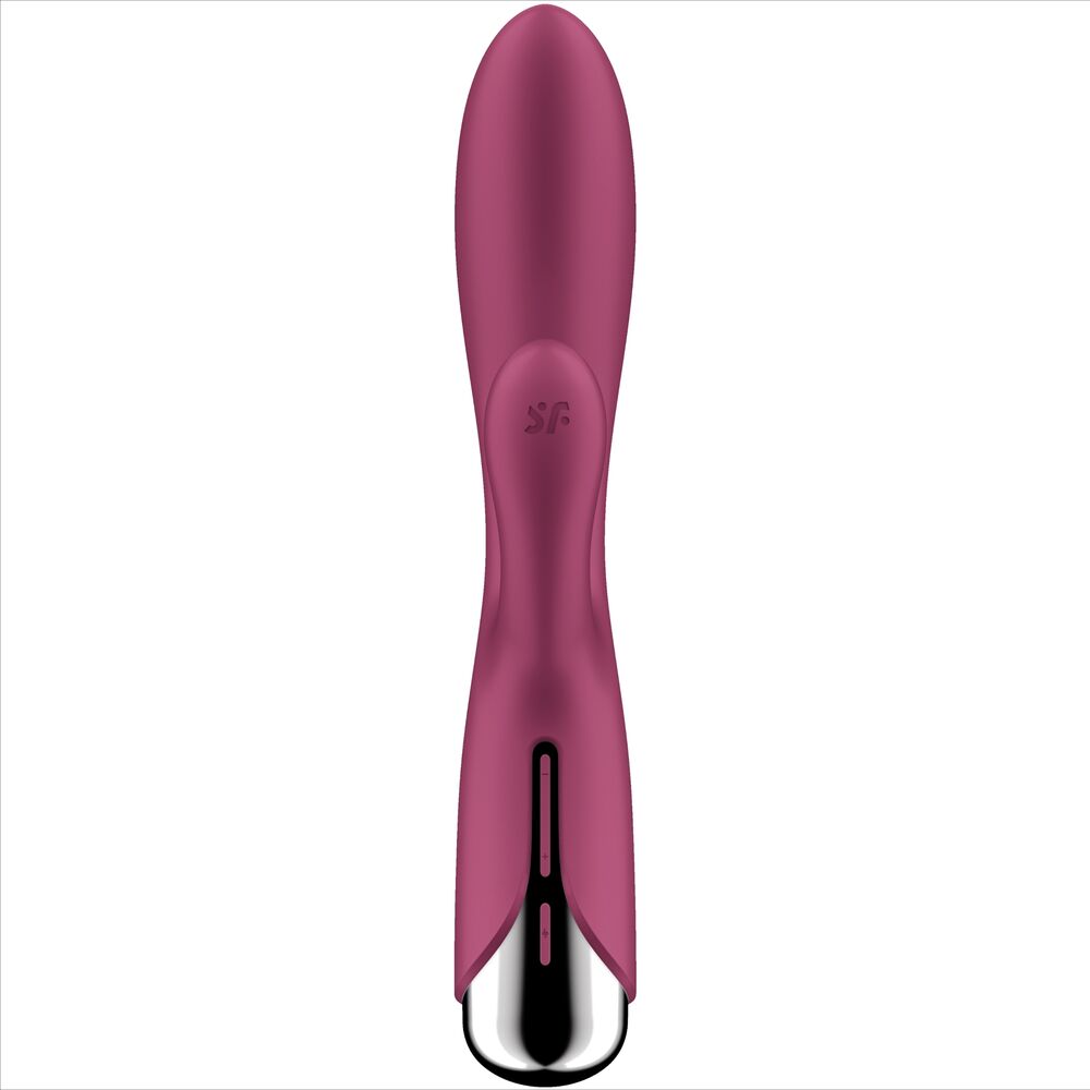 SATISFYER - CONEJO GIRATORIO 1 ESTIMULACIÓN DEL CLÍTORIS Y PUNTO G ROJO