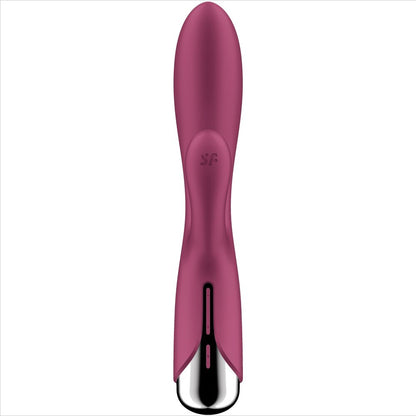 SATISFYER - CONEJO GIRATORIO 1 ESTIMULACIÓN DEL CLÍTORIS Y PUNTO G ROJO