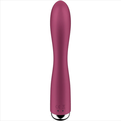 SATISFYER - CONEJO GIRATORIO 1 ESTIMULACIÓN DEL CLÍTORIS Y PUNTO G ROJO