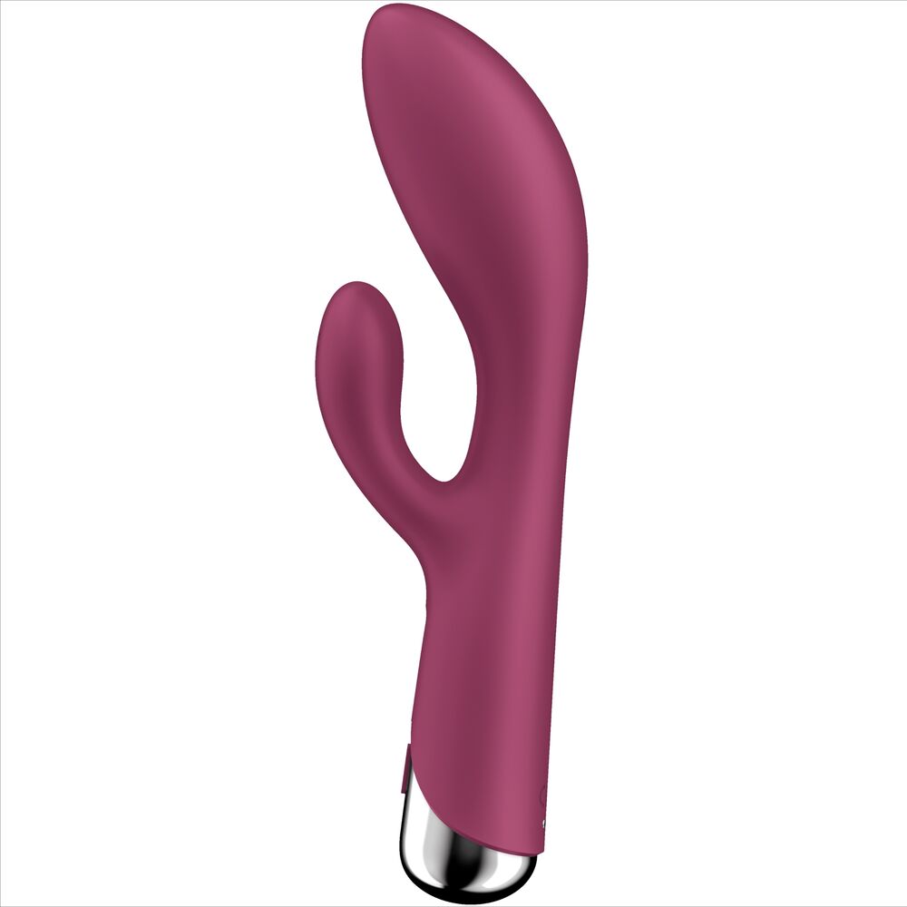 SATISFYER - CONEJO GIRATORIO 1 ESTIMULACIÓN DEL CLÍTORIS Y PUNTO G ROJO