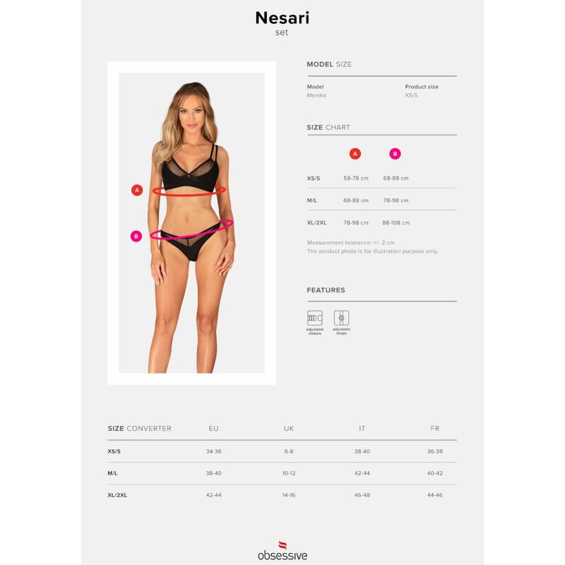 OBSESSIVE - CONJUNTO NESARI DOS PIEZAS XS/S