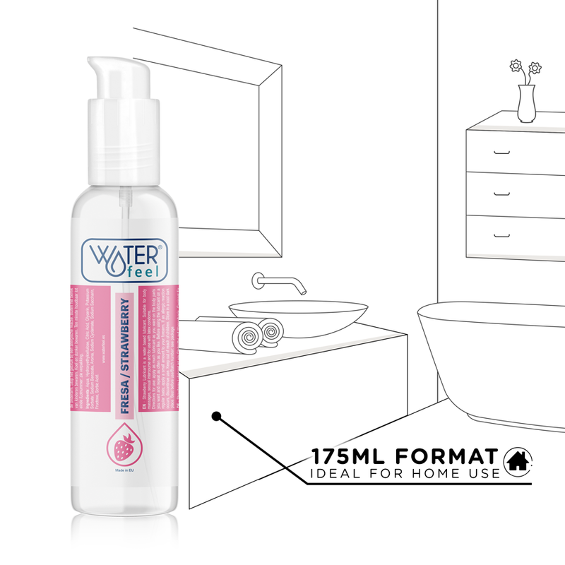 WATERFEEL - LUBRICANTE A BASE DE AGUA FRESA 175 ML