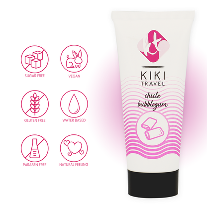 KIKÍ TRAVEL - LUBRICANTE BUBBLEGUM 50 ML