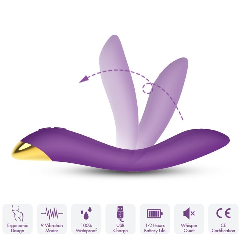 ARMONY - FLAMINGO VIBRADOR MULTIPOSICION MORADO