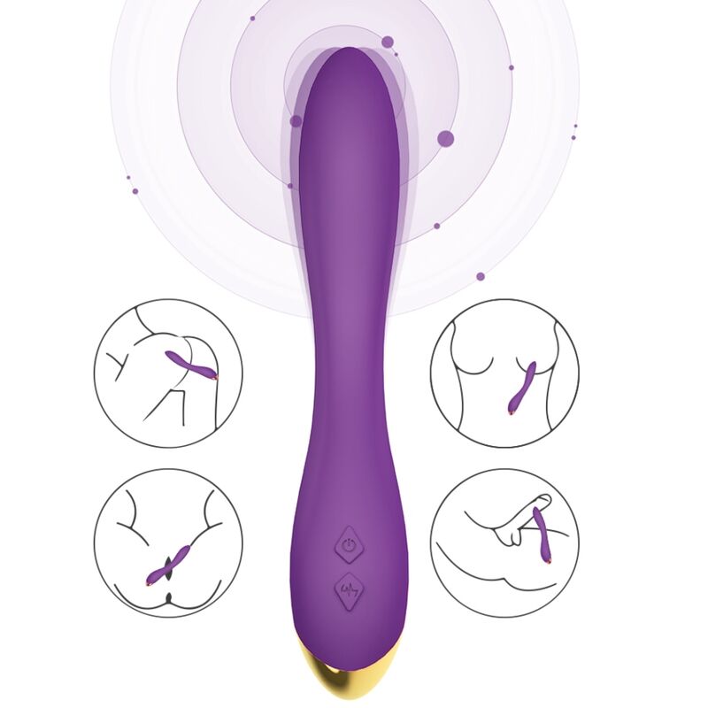 ARMONY - FLAMINGO VIBRADOR MULTIPOSICION MORADO