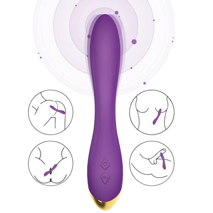 ARMONY - FLAMINGO VIBRADOR MULTIPOSICION MORADO